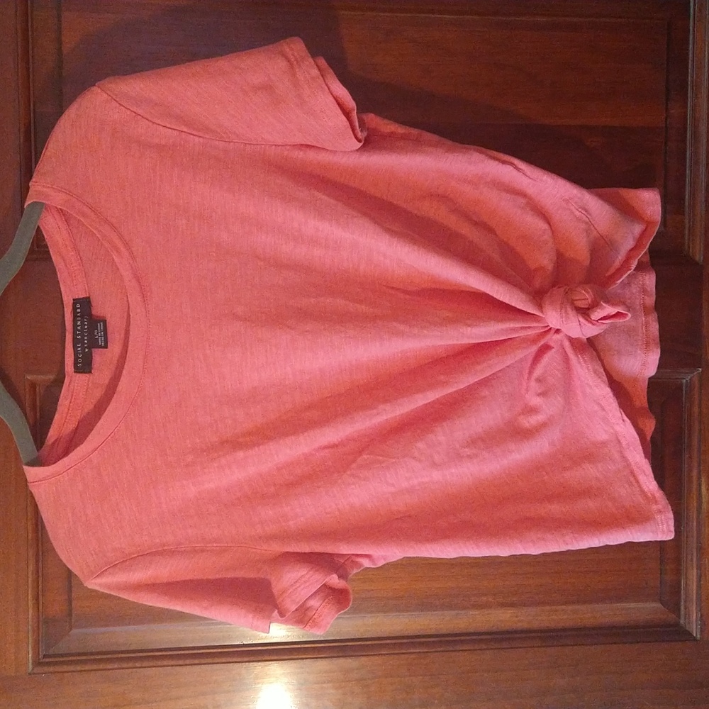Women's Large Social Standard by Sanctuary Tie Front Top